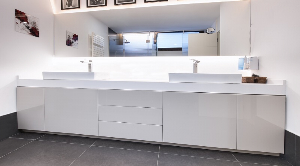 MUEBLE BAÑO LACADO BLANCO