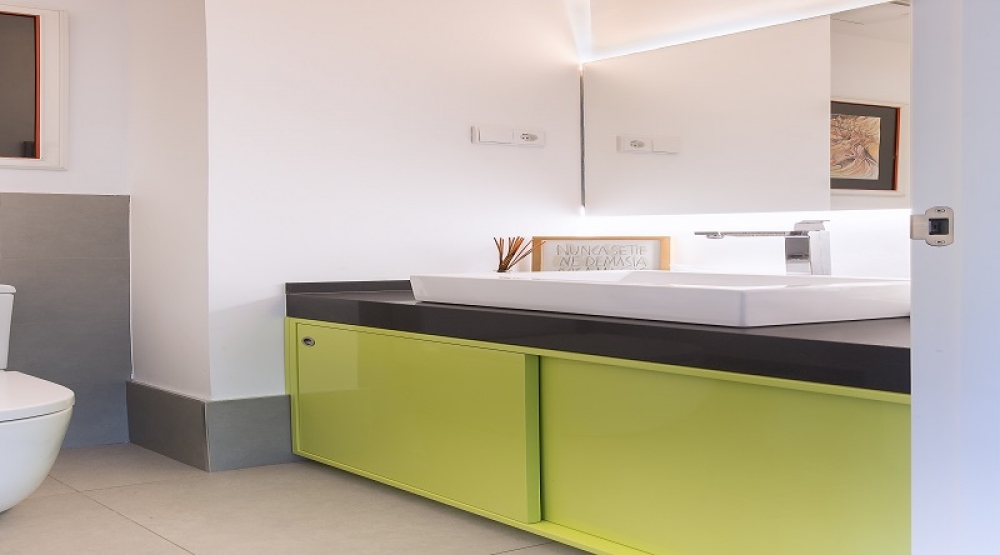MUEBLE BAÑO LACA VERDE PISTACHO
